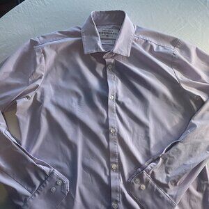 Mizzen & Main Leeward Trim Fit Dress Shirt – Lavender (L)
